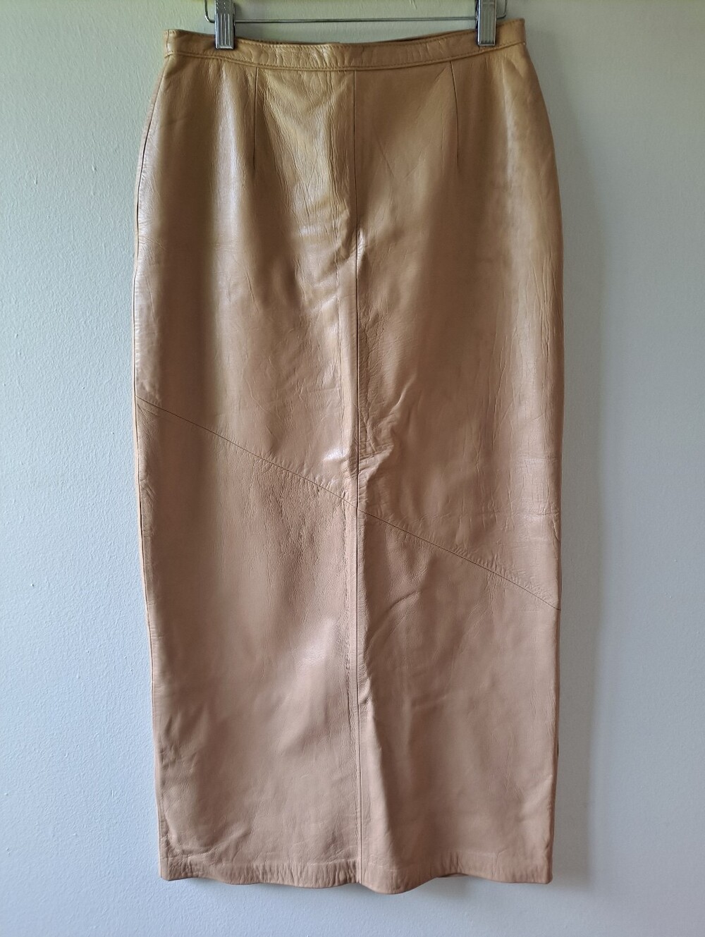 Rem Garson Vintage Leather Maxi Skirt. Size 8